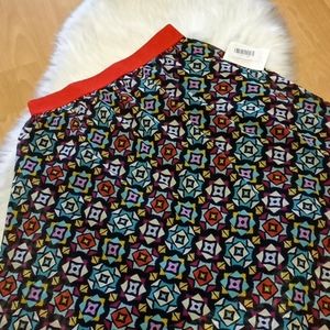 LulaRoe Lola Lined Printed A line Midi Ski…